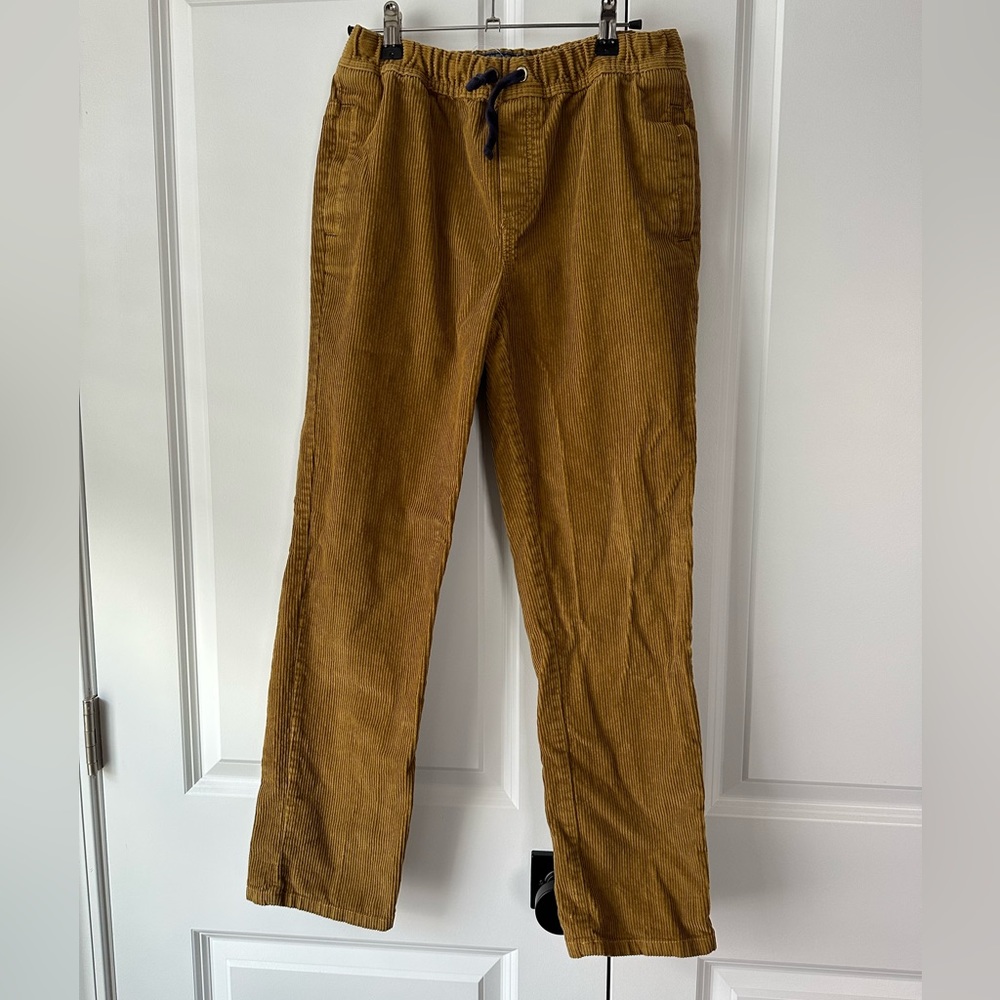 Mini Boden Boys Golden Brown Corduroy Pants Size 13